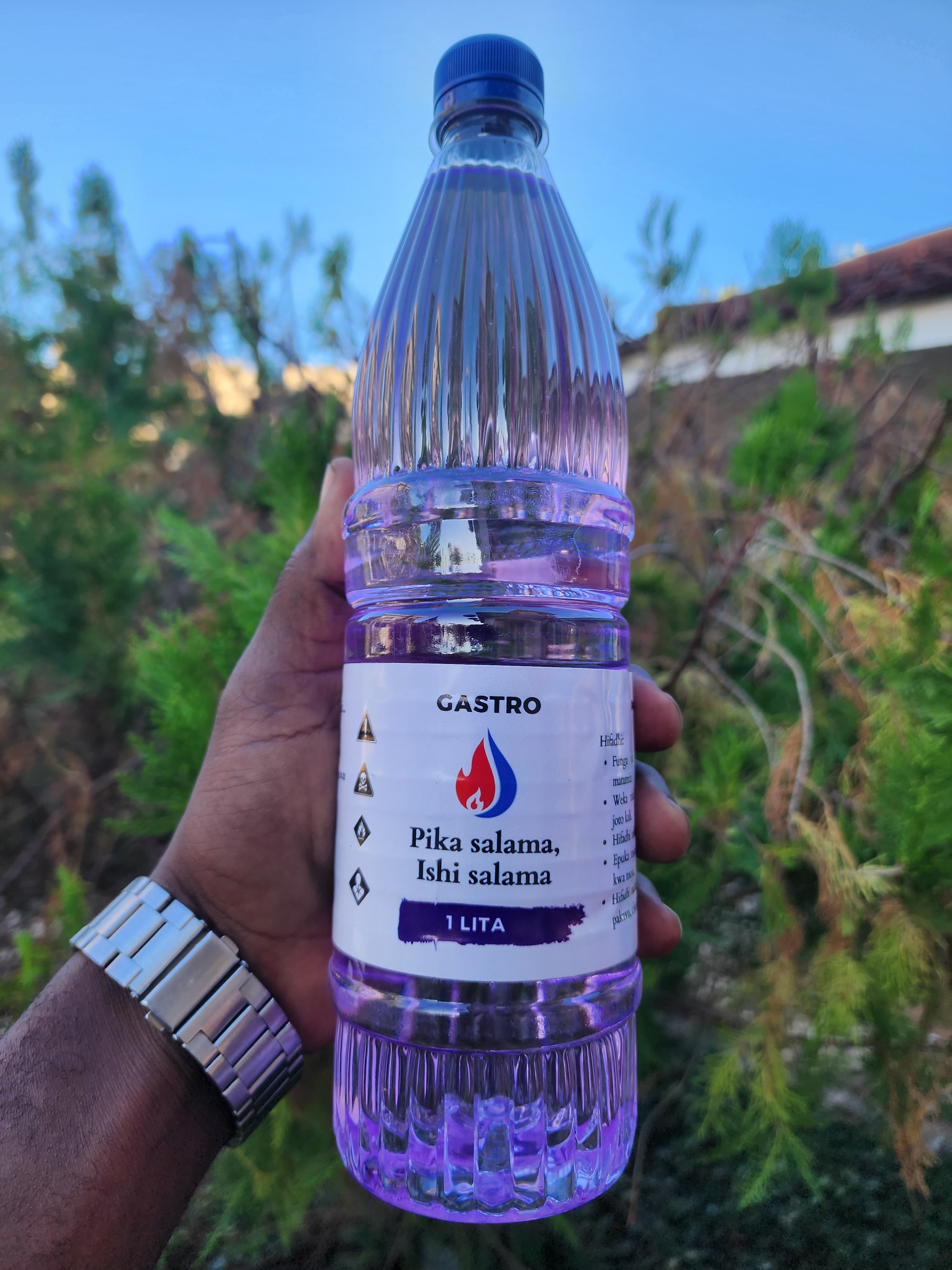 Gastro ethanol cooking fuel bottle, one-litre size
